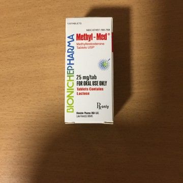 Methyl-Med (Methyltestosterone 25mg/tab, 120tabs/ steroid