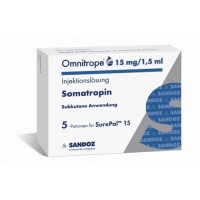 OMNITROPE SurePal 45ui Sandoz 1 cartridge x 15mg Somatropin